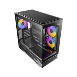 Antec Constellation C2M ARGB Micro-ATX PC Case, 270' Panoramic Tempered Glass, 240mm and 120mm ARGB PWM Fans, USB-C, 360mm Radi
