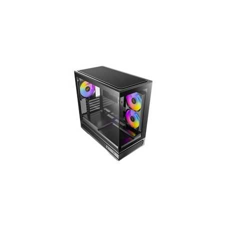 Antec Constellation C2M ARGB Micro-ATX PC Case, 270' Panoramic Tempered Glass, 240mm and 120mm ARGB PWM Fans, USB-C, 360mm Radi