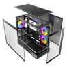 Antec Constellation C2M ARGB Micro-ATX PC Case, 270' Panoramic Tempered Glass, 240mm and 120mm ARGB PWM Fans, USB-C, 360mm Radi