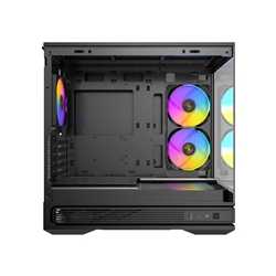 Antec Constellation C2M ARGB Micro-ATX PC Case, 270' Panoramic Tempered Glass, 240mm and 120mm ARGB PWM Fans, USB-C, 360mm Radi