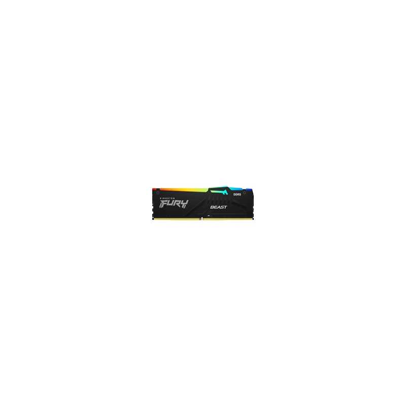 Kingston FURY Beast KF556C36BBEAK2-16 16GB (2x 8GB) DIMM System Memory, 5600MHz, DDR5, CL36, Black, RGB, AMD EXPO/Intel XMP