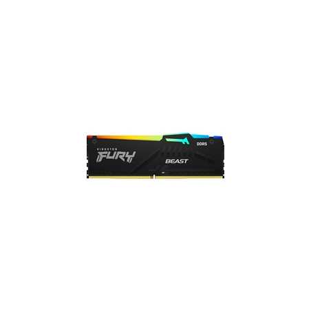 Kingston FURY Beast KF556C36BBEAK2-16 16GB (2x 8GB) DIMM System Memory, 5600MHz, DDR5, CL36, Black, RGB, AMD EXPO/Intel XMP