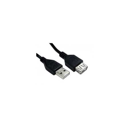 USB 2.0 A (M) to USB 2.0 A (F) 1m Black OEM Extension Data Cable