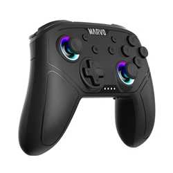 Marvo GT-80 Pact 60 Wireless Gaming Controller Compatible with PS3, PS4, Switch, PC and Mobile (Black)