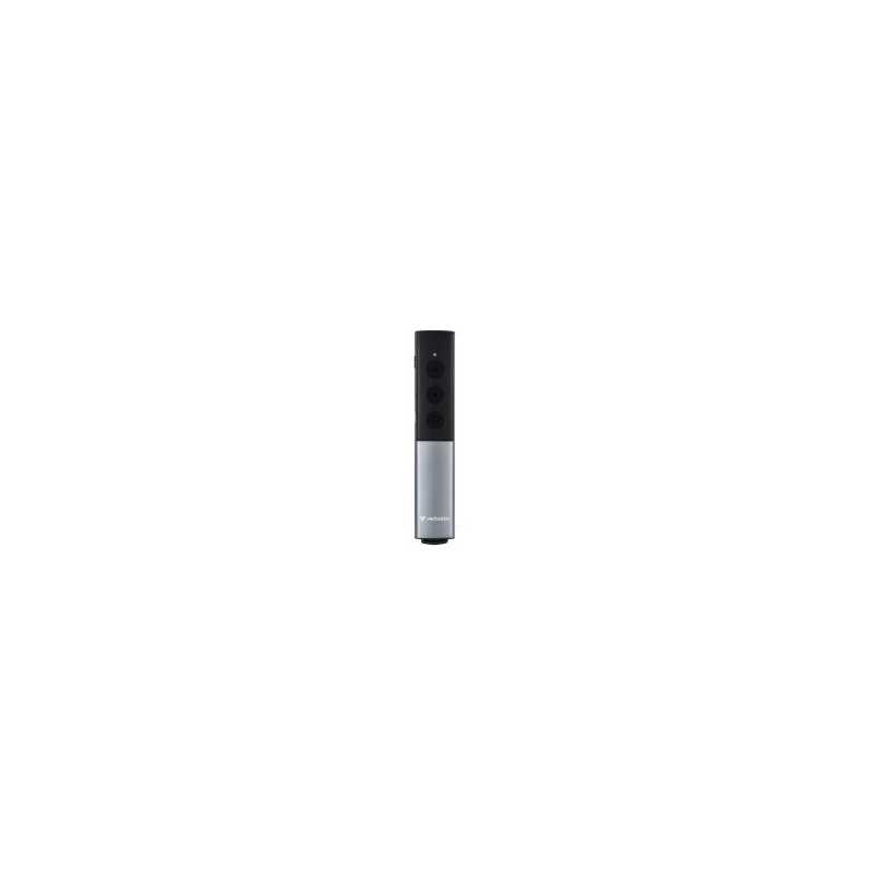 Verbatim Agenda Wireless Presenter With Red Laser Pointer, Up To 100m Wireless Range, Dual USB-A and USB-C Receiver For Universa