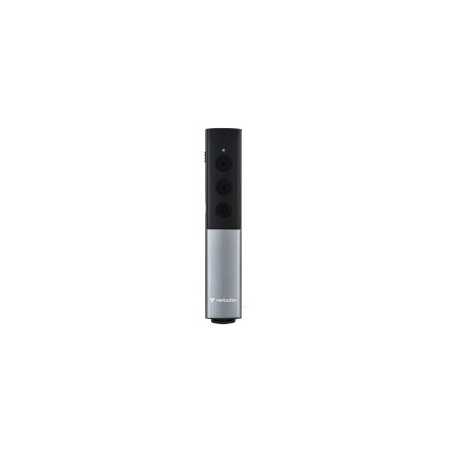 Verbatim Agenda Wireless Presenter With Red Laser Pointer, Up To 100m Wireless Range, Dual USB-A and USB-C Receiver For Universa