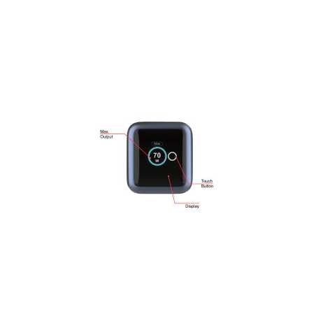 Verbatim Mini GaN Charger 70W Retractable USB-C Cable & Display, USB-C Port, USB-A Port