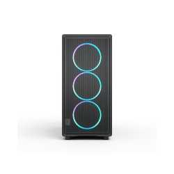 Fractal Design Epoch XL RGB Black E-ATX/ATX Mid Tower PC Case, Light-Tint Tempered Glass, 3 x 140mm Momentum RGB Fans, USB-C 20G