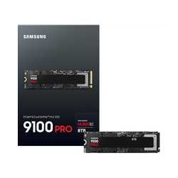 Samsung 9100 Pro(MZ-VAP8T0BW) 8TB  SSD, PCIe 5.0 x4, NVMe 2.0 Interface, Up to 14,700 MB/s Read, Up to 13,300 MB/s Write, 5-year