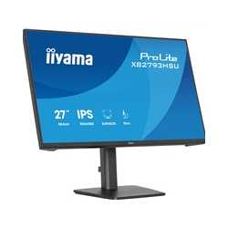 iiyama ProLite monitor XB2793HSU-B1 Height Adjustable, 27" IPS, 120Hz, Black, 4-side slim bezel and C energy class, HDMI, Displ