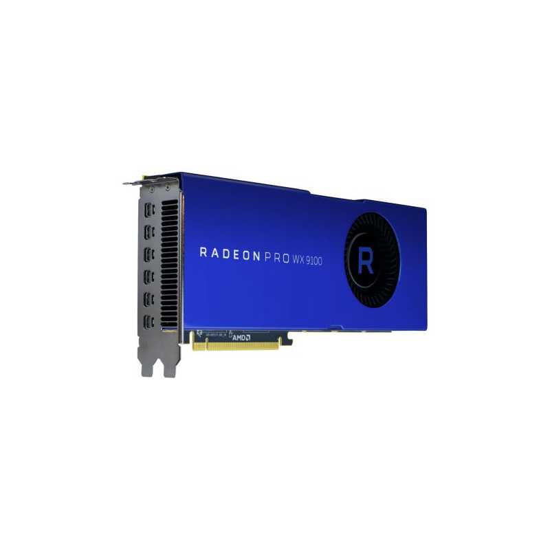 AMD Radeon Pro WX 9100 Professional Graphics Card, 16GB HBM2, 6 Mini DP, 1500MHz