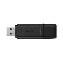 Kingston DataTraveler Exodia DTXG2/64GB USB Flash Drive, 64GB, USB 3.2 Gen 1, Black, Snap-on Cap Design