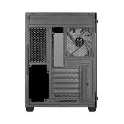 Aerocool (ACCM-ES01163.11) Mid tower PC case, Tempered glass, Up to 162mm GPU clearance, RGB,  Included fans 2x 140 mm, 4x 120 m