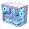 Aerocool (ACCM-PN01043.21) Dual-chamber PC case, Curved glass panelling, 4 x pre-installed 120mm ARGB fans, 450mm GPU clearance,