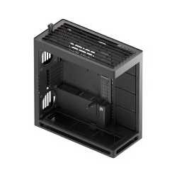 HAVN (HVN-CA-HS420-06) Black, Mid tower PC case, UniSheet glass, Up to 480mm GPU clearance, Supports up to 11 x 140mm fans, ATX,