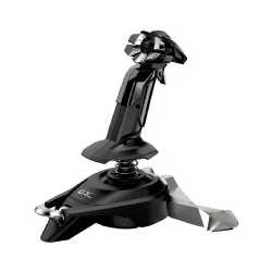 Genius MaxFire F27 USB Flight Joystick, 4 Axis, 12 Function Button, Non-Slip, Compatible with PC-Based Flight Simulators