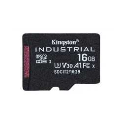 Kingston SDCIT2/32GB Industrial Micro SD Flash Memory Card, 16GB, Class U3 V30 A1, UHS-I U1, Retail Packed