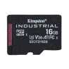 Kingston SDCIT2/32GB Industrial Micro SD Flash Memory Card, 16GB, Class U3 V30 A1, UHS-I U1, Retail Packed