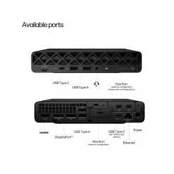 HP EliteDesk 8 G1a Mini Next Gen Copilot+ PC 998X8ETABU, AMD Ryzen Al 5 340, 32GB RAM, 1TB SSD, AMD Radeon 840M Graphics, Window