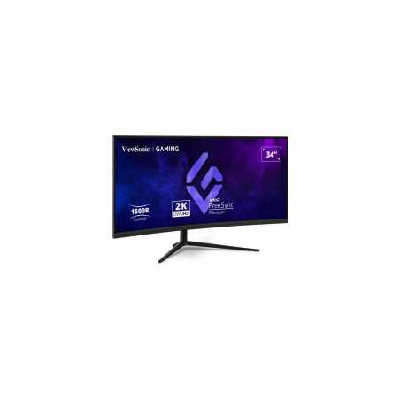 Viewsonic VX3418C-2K Gaming Monitor 3440 x 1440 pixels, UltraWide QHD, 180Hz, 1ms, 2x HDMI, 2x DisplayPort, With Speakers, Black