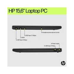 HP 15-fd1001nax Laptop, 15.6 Inch Screen, Intel Core 5 120U, 8GB DDR4 RAM, 256GB SSD, Intel Graphics, Windows 11 Home