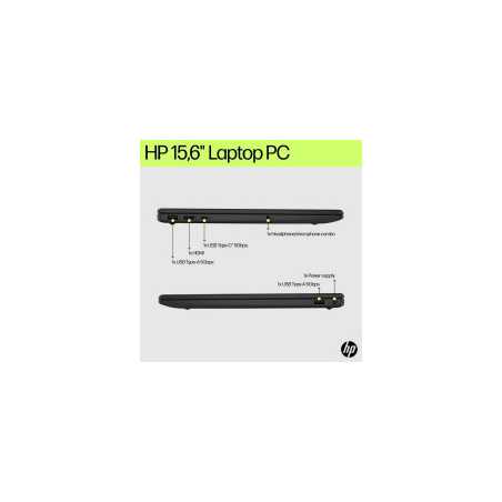 HP 15-fd1001nax Laptop, 15.6 Inch Screen, Intel Core 5 120U, 8GB DDR4 RAM, 256GB SSD, Intel Graphics, Windows 11 Home