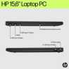HP 15-fd1001nax Laptop, 15.6 Inch Screen, Intel Core 5 120U, 8GB DDR4 RAM, 256GB SSD, Intel Graphics, Windows 11 Home