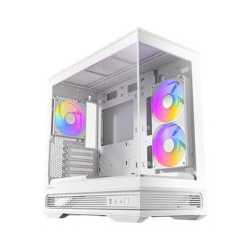 Antec Constellation C2M ARGB Micro-ATX PC Case, 270' Panoramic Tempered Glass, 240mm and 120mm ARGB PWM Fans, USB-C, 360mm Radi