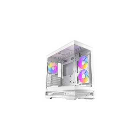 Antec Constellation C2M ARGB Micro-ATX PC Case, 270' Panoramic Tempered Glass, 240mm and 120mm ARGB PWM Fans, USB-C, 360mm Radi