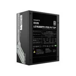 Gigabyte UD1600PM PG5 AI TOP 1600W Fully Modular Power Supply, 80 PLUS Platinum, ATX 3.1, PCIe 5.0, 12V-2x6 GPU Support, 140mm C