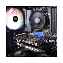 Small RGB Micro Gaming Case, AMD Ryzen 5, 6 Cores, 4.10 GHz, 8GB RAM, 512GB NVMe, RTX3060 6GB WiFi 6 Gaming PC