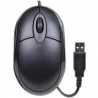 Compoint Wired Optical Laptop Mouse, USB, 1000 DPI, 3/4 Size, Black