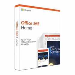 Microsoft Office 365 Home 2019, 6 Users (PCs/Macs, Tablets & Phones), 1 Year Subscription