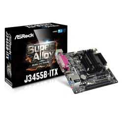 Asrock J3455B-ITX, Integrated Intel Quad-Core J3455, Mini ITX, DDR3 SODIMM, VGA, HDMI, Serial Port