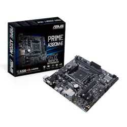 Asus PRIME A320M-E, AMD A320, AM4, Micro ATX, 2 DDR4, VGA, DVI, HDMI, M.2, RAID, LED Lighting