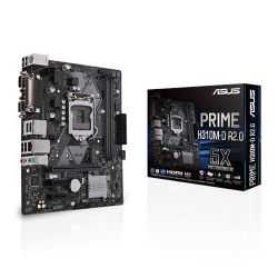 Asus PRIME H310M-D R2.0, Intel H310, 1151, Micro ATX, DDR4, VGA, HDMI, M.2, Parallel, Serial, LED Lighting