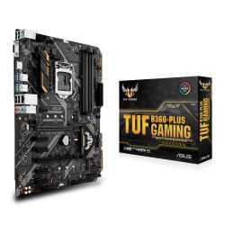 Asus TUF B360-PLUS GAMING, Intel B360, 1151, ATX, DDR4, VGA, HDMI, RGB Lighting, Dual M.2