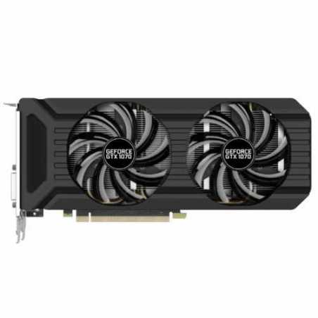 Palit GTX1070 DUAL, 8GB DDR5, PCIe3, DVI, HDMI, 3 DP, 1683MHz Clock, ThunderMaster, Dual Fan