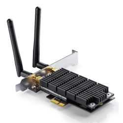 TP-LINK (Archer T6E) AC1300 (400+867) Wireless Dual Band PCI Express Adapter, 2 Antennas