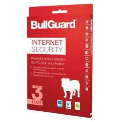 Bullguard Internet Security 2018 Retail, 3 User (Single), Multi Device Licence, 1 Year