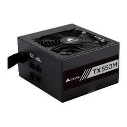 Corsair 550W Enthusiast TX-M Series TX550M PSU, Rifle Bearing Fan, Semi-Modular, 80+ Gold	