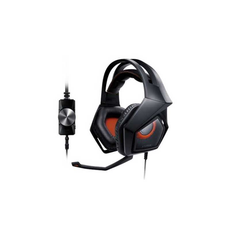 Asus STRIX PRO Gaming Headset, 60mm Drivers, Noise Cancellation, Foldable Cups, Control Box