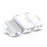 TP-LINK (TL-WPA4220T KIT) 300Mbps AV600 Wireless N Powerline Adapter Triple Kit