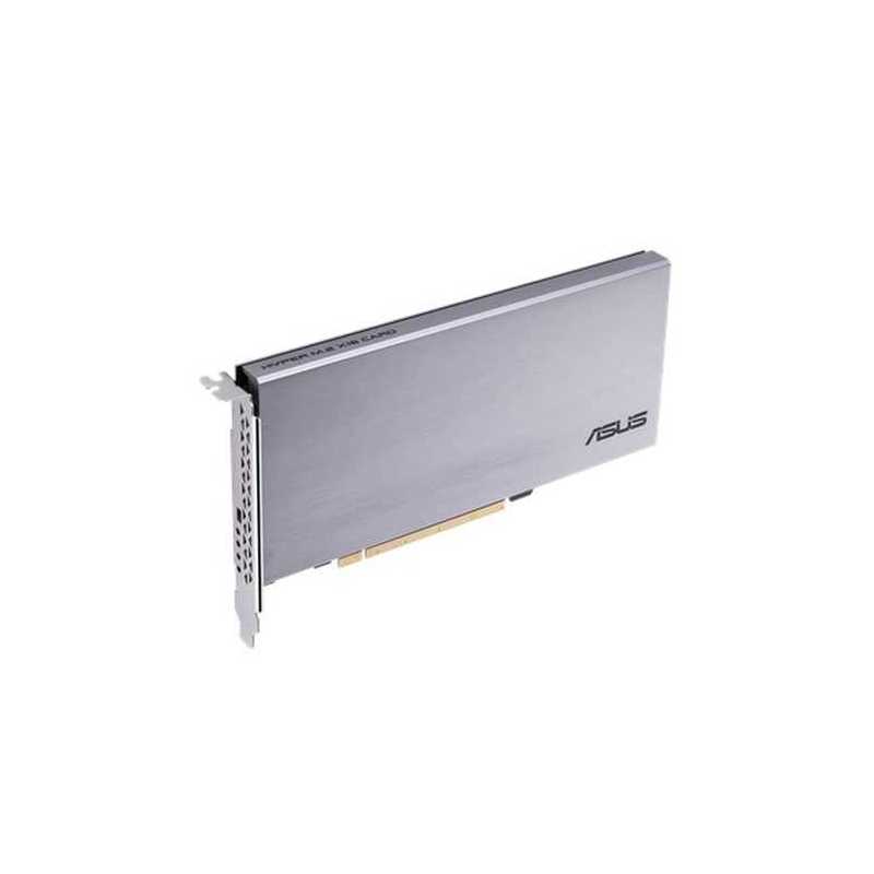 Asus Hyper M.2 x16 Card, Connect 4 x M.2 SSD through the PCIe x8 or x16 slot