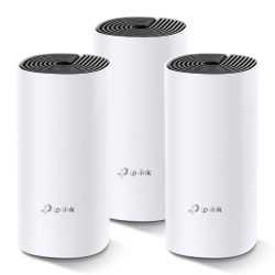 TP-LINK (DECO M4) Whole-Home Mesh Wi-Fi System, 3 Pack, Dual Band AC1200, 2 x LAN on each Unit