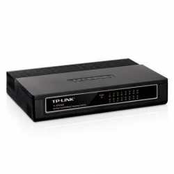TP-LINK (TL-SF1016D) 16-Port 10/100Mbps Unmanaged Desktop Switch, Plastic Case