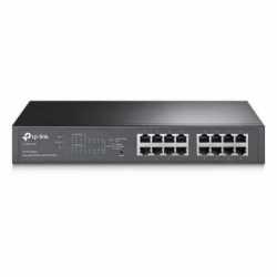 TP-LINK (TL-SG1016PE) 16-Port Gigabit Easy Smart Desktop/Rackmount Switch, 8-Port POE+, Metal