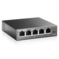 TP-LINK (TL-SG105E) 5-Port Gigabit Easy Smart Switch, Steel Case