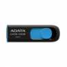 ADATA 64GB USB 3.0 Memory Pen, Retractable, Capless, Black & Blue