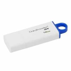 Kingston 16GB USB 3.0 Memory Pen, DataTraveler G4, White/Blue, Lid